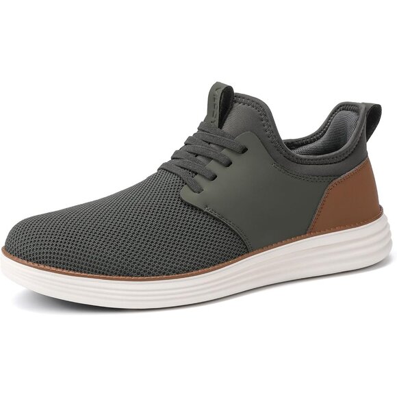 ⚡VILOCY Men's Grey Fashion Dress Oxfords Business Mesh Breathable Sneakers - Picture 5 of 9